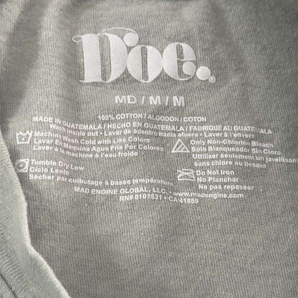 Doe Green short sleeve Floral Crew Neck t-shirt size medium - Picture 6 of 6